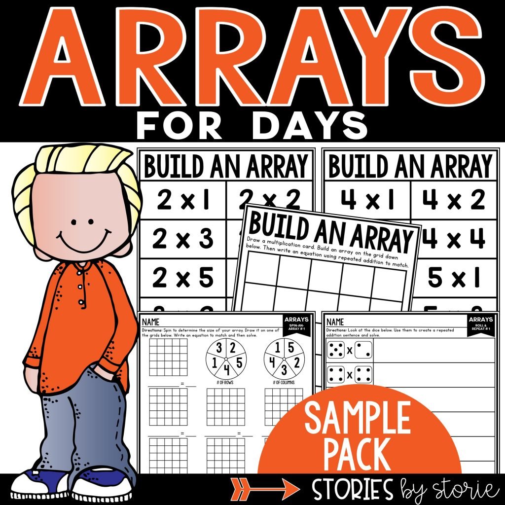Are you working on arrays? This sample resource includes a few activities to help students work with arrays, repeated addition, and equal groups.