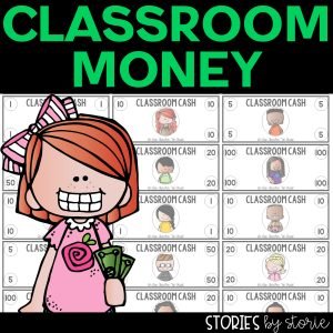 If you’re thinking about using money in your own classroom, you might be interested in this set of editable classroom money.