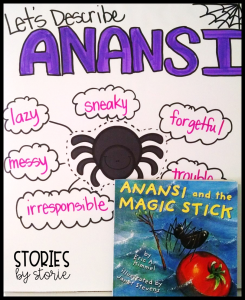 Anansi and the Magic Stick Anchor Chart for Character Traits