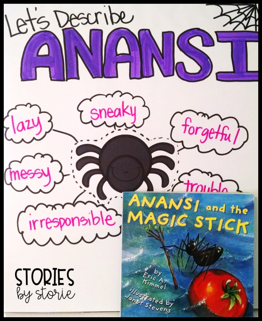 Anansi and the Magic Stick Anchor Chart for Character Traits