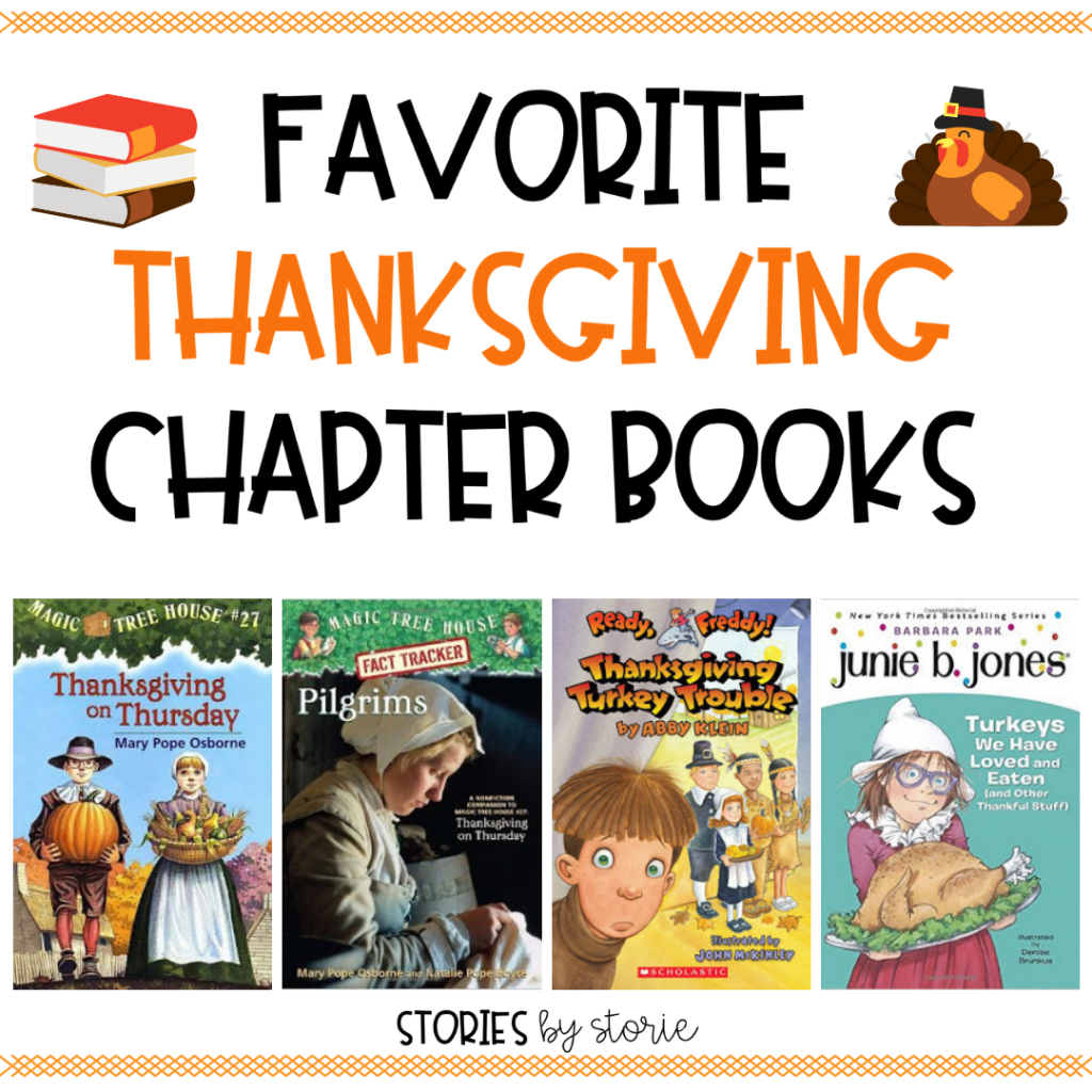 Thanksgiving will be here before you know it. Combine student excitement for the holiday with their love for reading and try a chapter book. These Thanksgiving chapter books would be great for read aloud or to use with your small groups or book clubs.