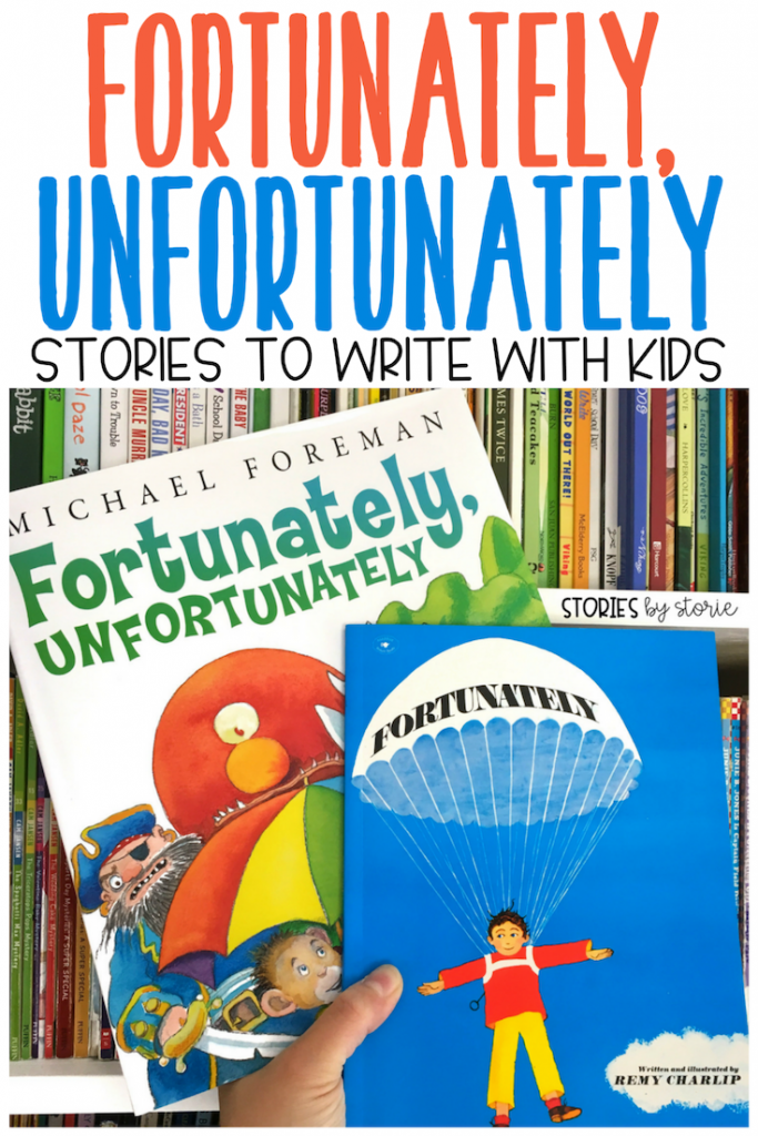 Looking for a way to add more excitement to your writing block? Introduce Fortunately, Unfortunately stories to your children. These stories are inspired by the authors of two children's books and students really enjoy writing in this style.