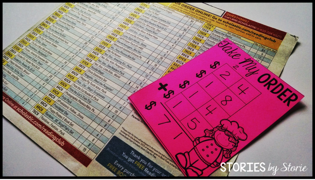 Scholastic Book Orders - Give your students a book order.  Allow them to choose four items.  Then have students swap flyers and calculate the totals.