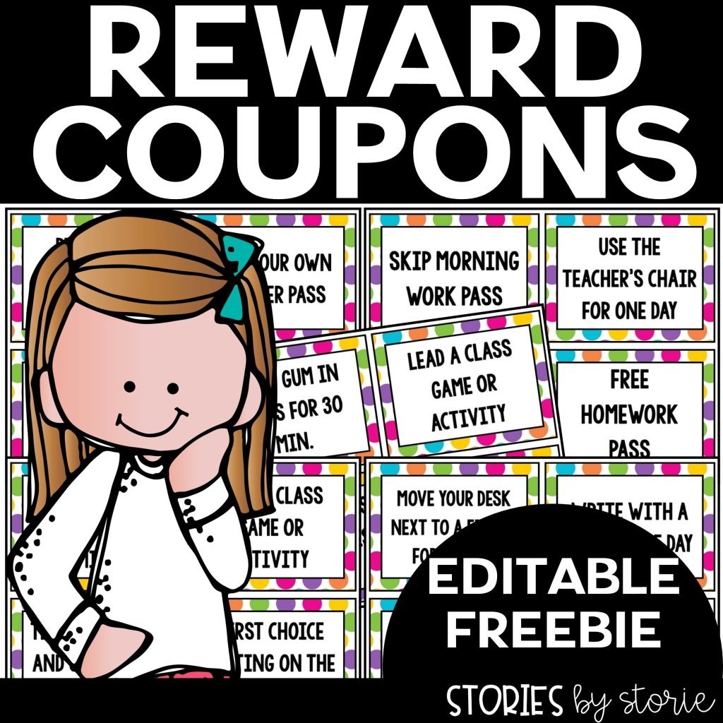 Tired of digging into your pockets to reward your students? Try coupons instead! These free classroom reward coupons are highly motivating PLUS you can add your own to match.