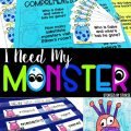Are you getting ready to read I Need My Monster? Try these comprehension and vocabulary activities to pair with the story.
