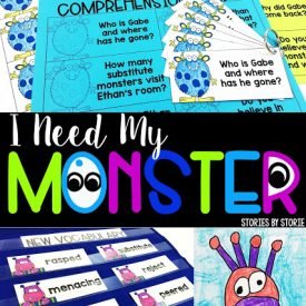 Are you getting ready to read I Need My Monster? Try these comprehension and vocabulary activities to pair with the story.