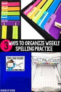 Looking for ways to keep your spelling worksheets organized all week long? Here are three ideas to try!