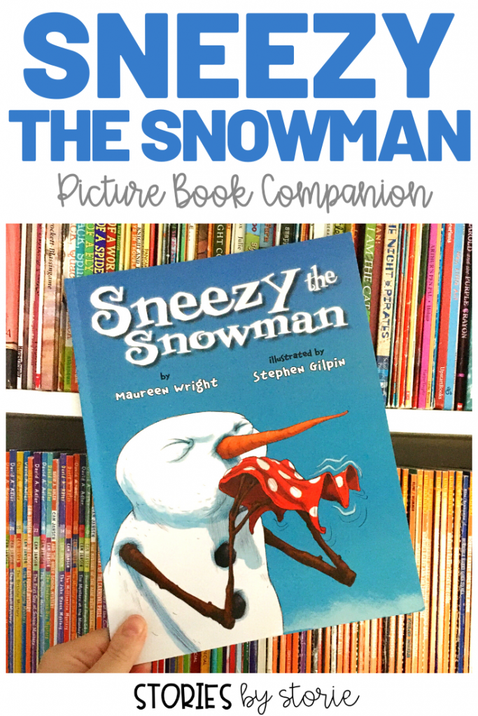 Are you reading Sneezy the Snowman? Take a look at these comprehension questions, vocabulary activities, sequencing activity, graphic organizers, and snowman craft you can pair with the story.