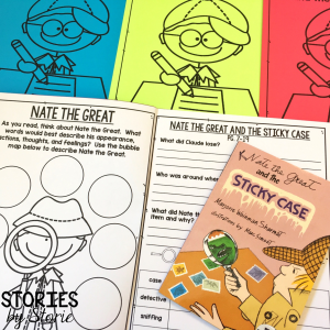 Nate the Great is a fantastic book series for introducing the mystery genre to 1st and 2nd graders. This flip book and craft booklet can be used with any of the books in the series.