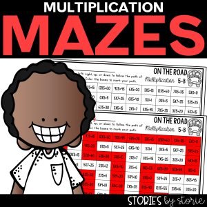 Multiplication Mazes - includes printable and digital math fact practice pages.