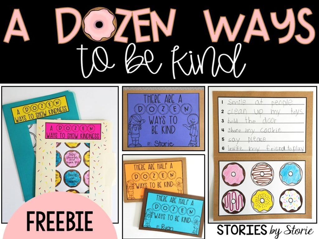 A Dozen Ways to Be Kind Freebie to Pair with The Jelly Donut Difference