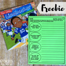 The Little Linebacker by Stephen Tulloch and Maria Dismondy tells the story of a young boy named Stephen who is determined to play football. Along the way Stephen faces challenges, but receives great advice to push through to reach his goal. This is a great book to read with your students when teaching about the importance of a growth mindset.