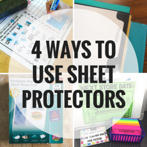 One of the supplies I always have on hand in the classroom is sheet protectors. They are durable, affordable, versatile, and easy to use which is a win-win situation in my book. Here are four ways I have used them in my classroom.