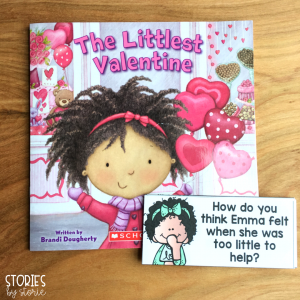You can use these comprehension questions to guide your discussion when reading The Littlest Valentine by Brandi Dougherty.