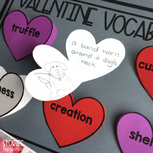 Students can focus on vocabulary in a creative way with this Valentine Vocabulary craft. Students will create a tray of hearts. Inside each heart they can write the definition and draw a picture to match the vocabulary word.