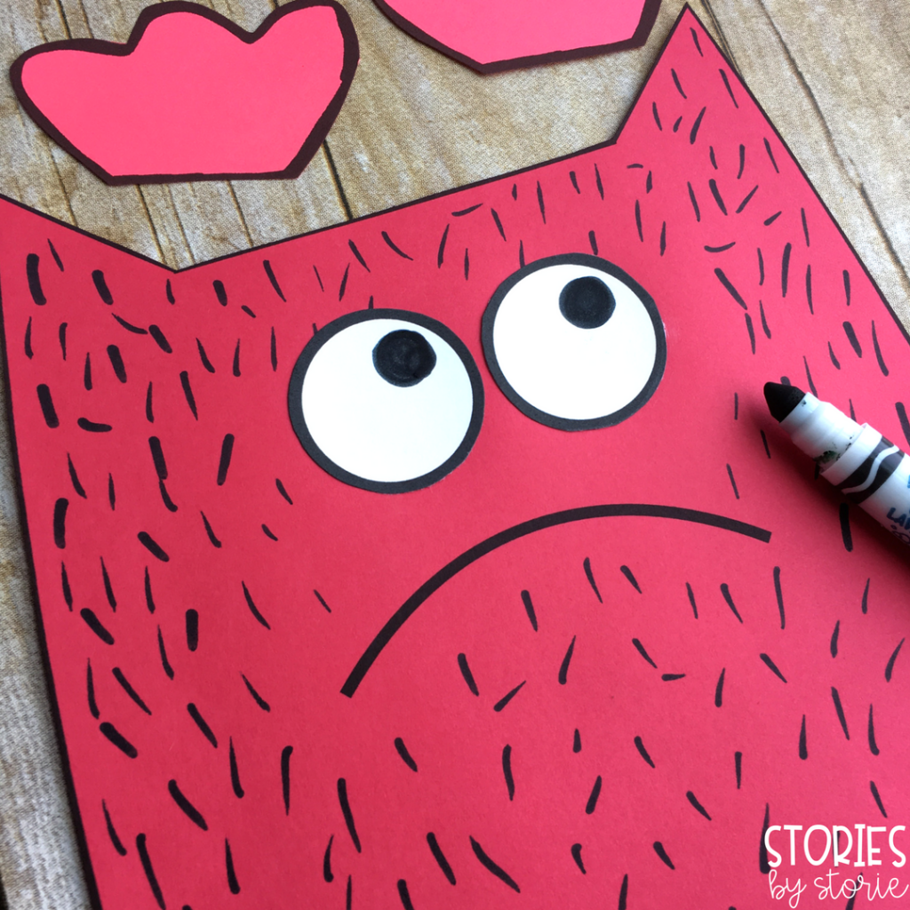 After reading Love Monster by Rachel Bright, students can create their own love monsters with this free craft. You can choose between three different writing options.