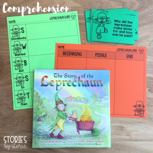The Story of the Leprechaun by Katherine Tegen is a great story to read near St. Patrick's Day. This book companion is filled with comprehension questions, vocabulary words, graphic organizers, writing prompts, and a fun leprechaun craft!