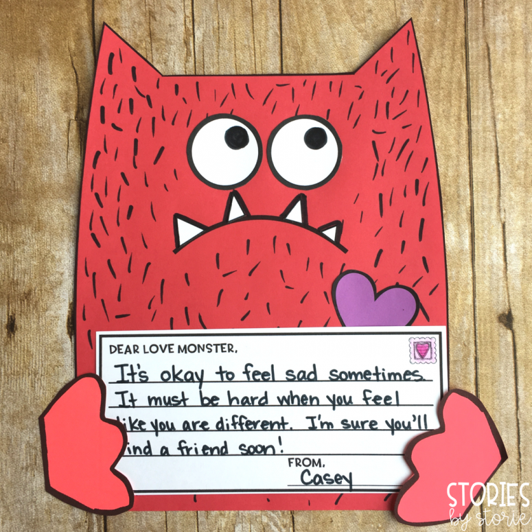 Love Monster Craft & Writing Freebies