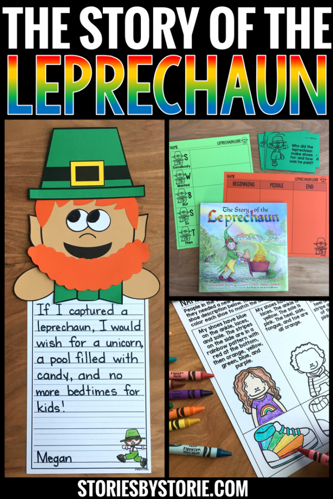 The Story of the Leprechaun by Katherine Tegen is a great story to read near St. Patrick's Day. This book companion is filled with comprehension questions, vocabulary words, graphic organizers, writing prompts, and a fun leprechaun craft!