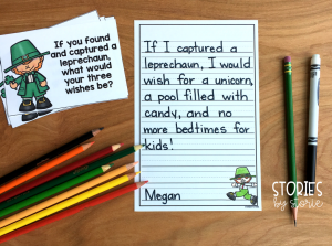The Story of the Leprechaun by Katherine Tegen is a great story to read near St. Patrick's Day. This book companion is filled with comprehension questions, vocabulary words, graphic organizers, writing prompts, and a fun leprechaun craft!