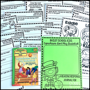 This book companion for Leprechauns Don't Play Basketball has comprehension questions for each chapter of the book along with several graphic organizers.