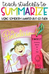 When it’s time to teach my students to summarize, I love to use the Somebody Wanted But So Then (SWBST) strategy. Today I want to share a few tools you can use when teaching this reading strategy.