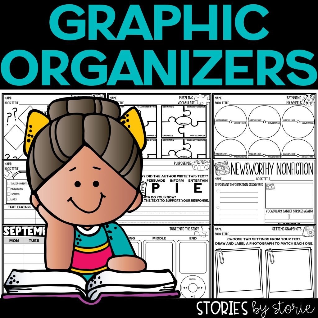 This resource includes a wide variety of graphic organizers for fiction and nonfiction texts. Printable and digital options are included.