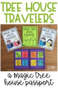 As students finish reading the books in the Magic Tree House series, they can add a passport stamp to their book. After finishing the original 28 books in the series, their passport is complete!