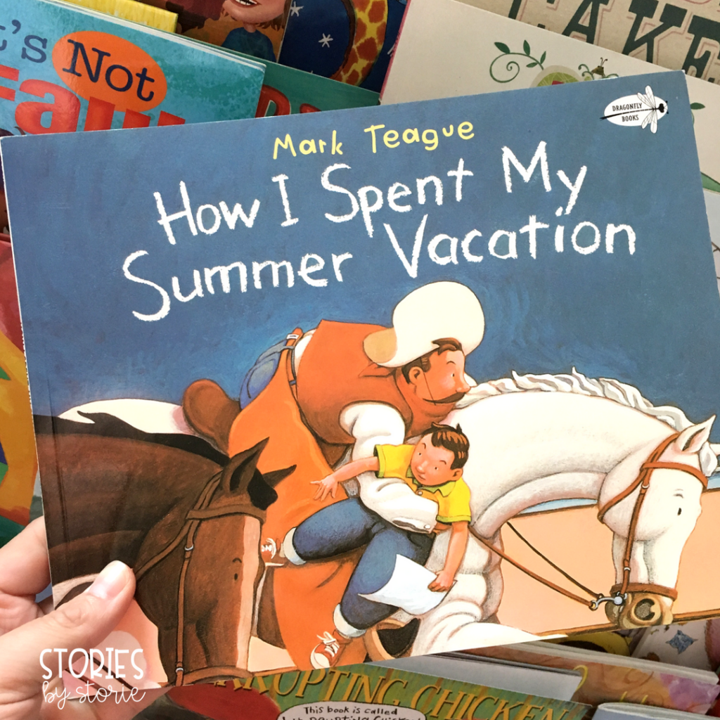 Before you have students writing about what they did over the summer break, you should definitely read How I Spent My Summer Vacation by Mark Teague.