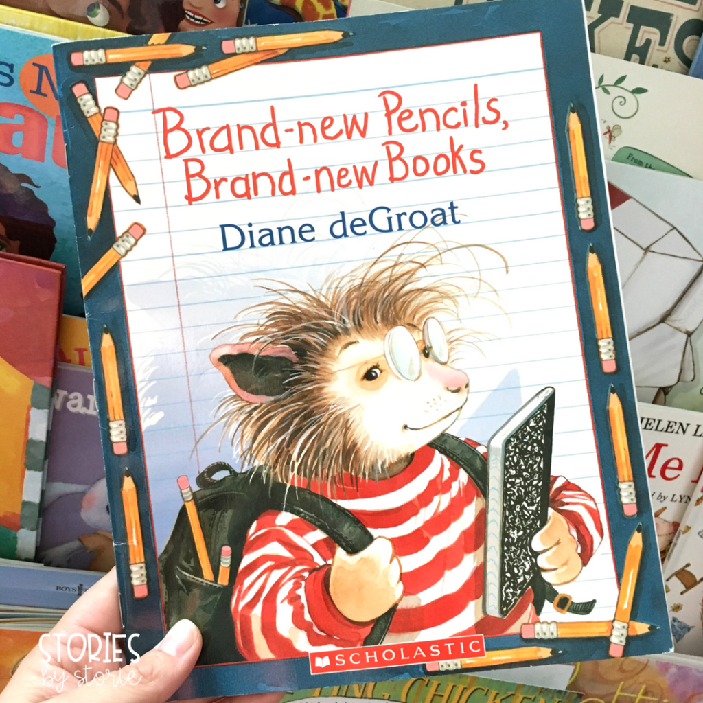 Brand-New Pencils, Brand-New Books by Diane deGroat is a great book to read to first graders on the first day of school. Like Gilbert, they will learn that things are not always the same as they were in Kindergarten.