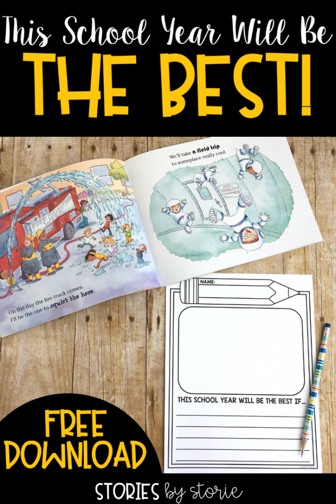 Do you walk into a new school year thinking that this school year will be the best? Of course you do! So why not start off by reading This School Year Will Be THE BEST! by Kay Winters. I want to share a little writing project you can use with this story.