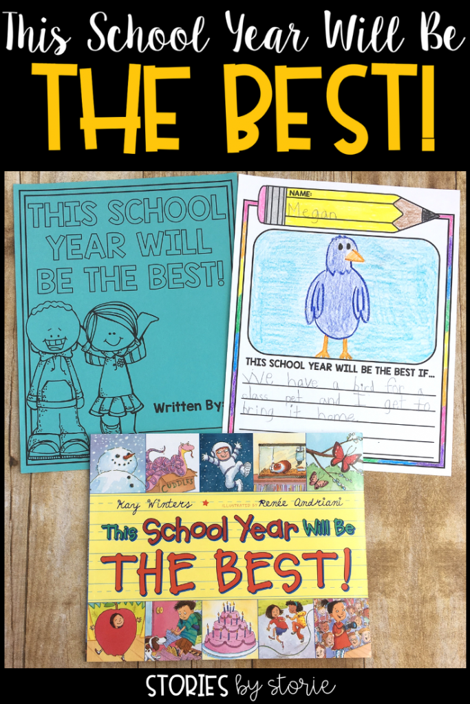 Do you walk into a new school year thinking that this school year will be the best? Of course you do! So why not start off by reading This School Year Will Be THE BEST! by Kay Winters. I want to share a little writing project you can use with this story.