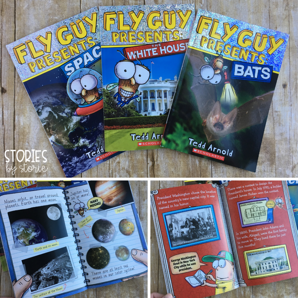 Fly Guy Presents is a great nonfiction book series for kids. These nonfiction readers combine the kid-friendly humor of Fly Guy with high-interest nonfiction topics. Fly Guy and Buzz will take the reader on a mini field trip filled with fun facts, interesting information, photographs and a little humor!