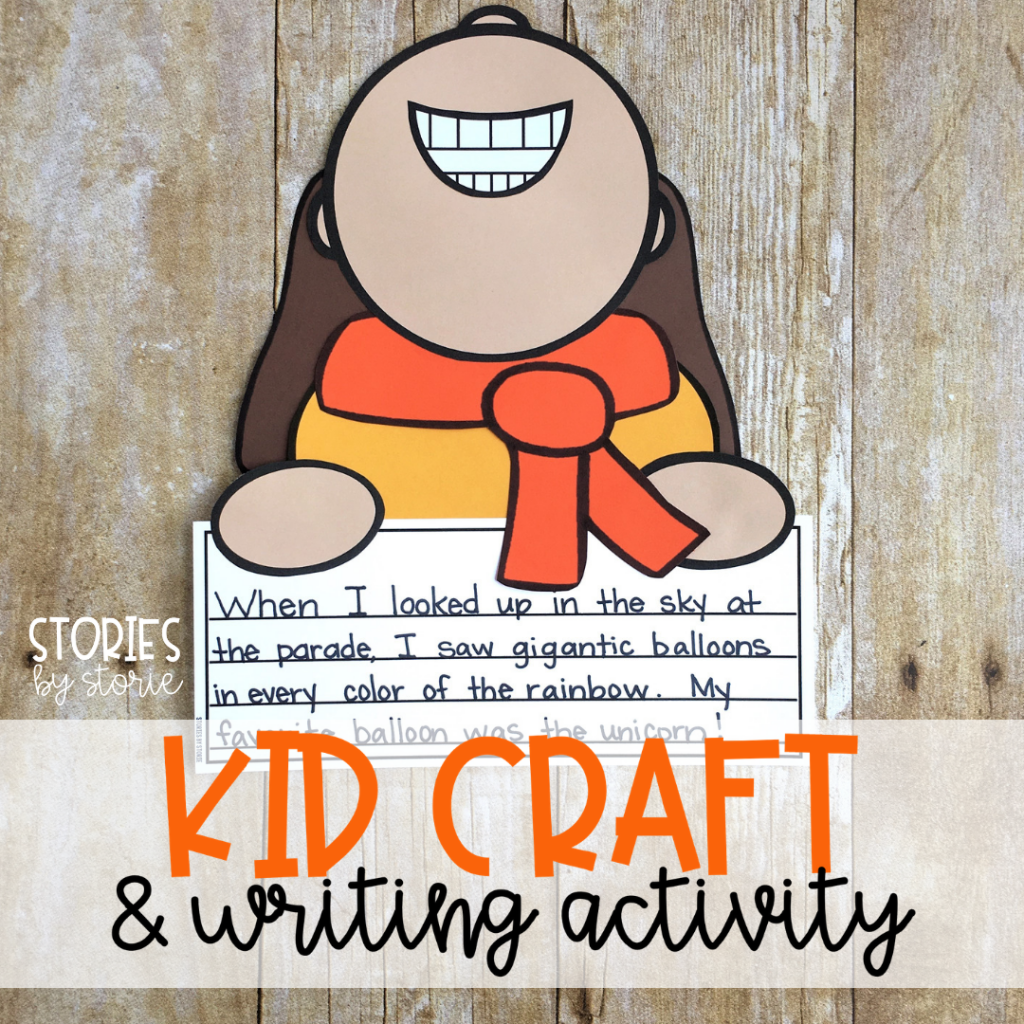 After reading Balloons Over Broadway by Melissa Sweet, you can let your students feel like they are right there at the parade with this balloon-watching craft. Students can choose from one of the suggested writing prompts or create their own.