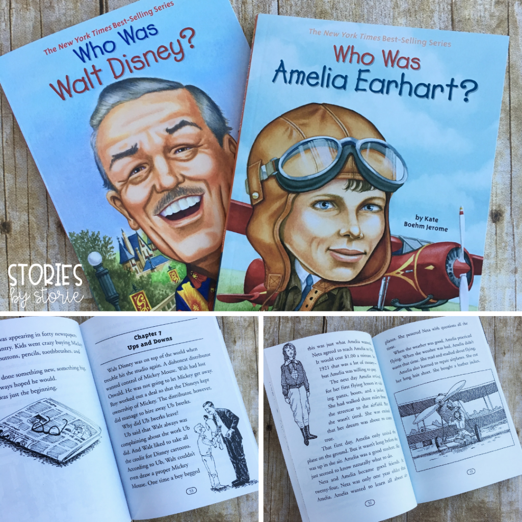 For students who are ready to dive deeper into biographies, the Who Was...? nonfiction book series is a great choice. These chapter books go into great detail into each subject's life and include black and white illustrations throughout the text.