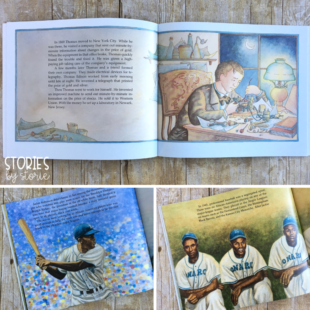 Students who are curious about people from the past might enjoy the A Picture Book of... nonfiction book series. These picture book biographies tell the story of each subject's life in a way that reads more like a story. Each book contains colorful illustrations to support the text.