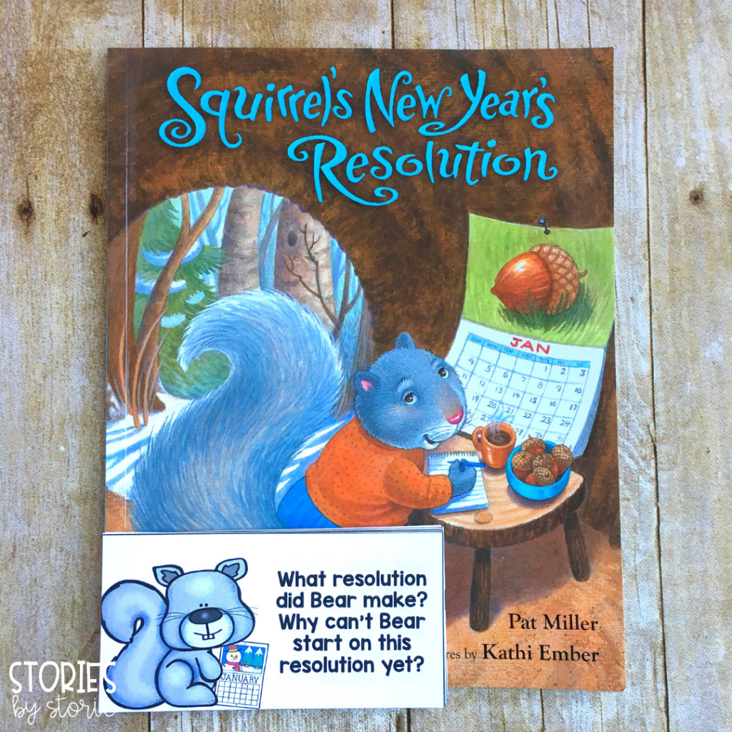 These comprehension questions can be used while reading Squirrel's New Year's Resolution. Students can either respond to the questions verbally or in writing.
