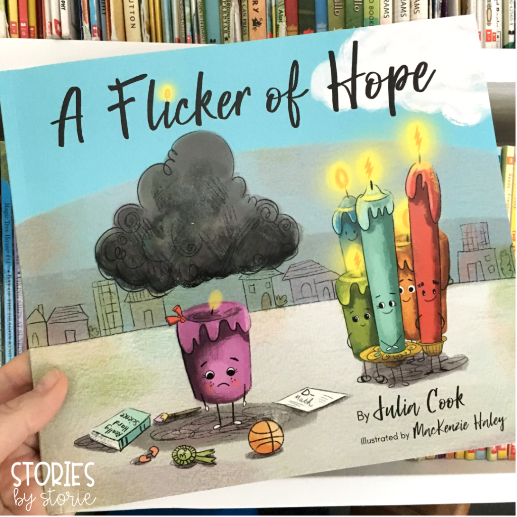 A Flicker of Hope emphasizes for children (and adults) the many different ways to ask for help, and their ability to be a hope builder for others, too. Here are some activities you can use with this story written by Julia Cook.