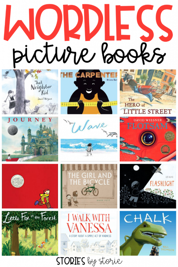 Wordless picture books are not just for your non-readers. In fact, they can sometimes be more difficult because they require a reader to dig deeper and use higher level thinking skills. Wordless picture books allow opportunities to observe, ask questions, make inferences, draw conclusions, and more! Here are some of my favorite wordless picture books for kids.