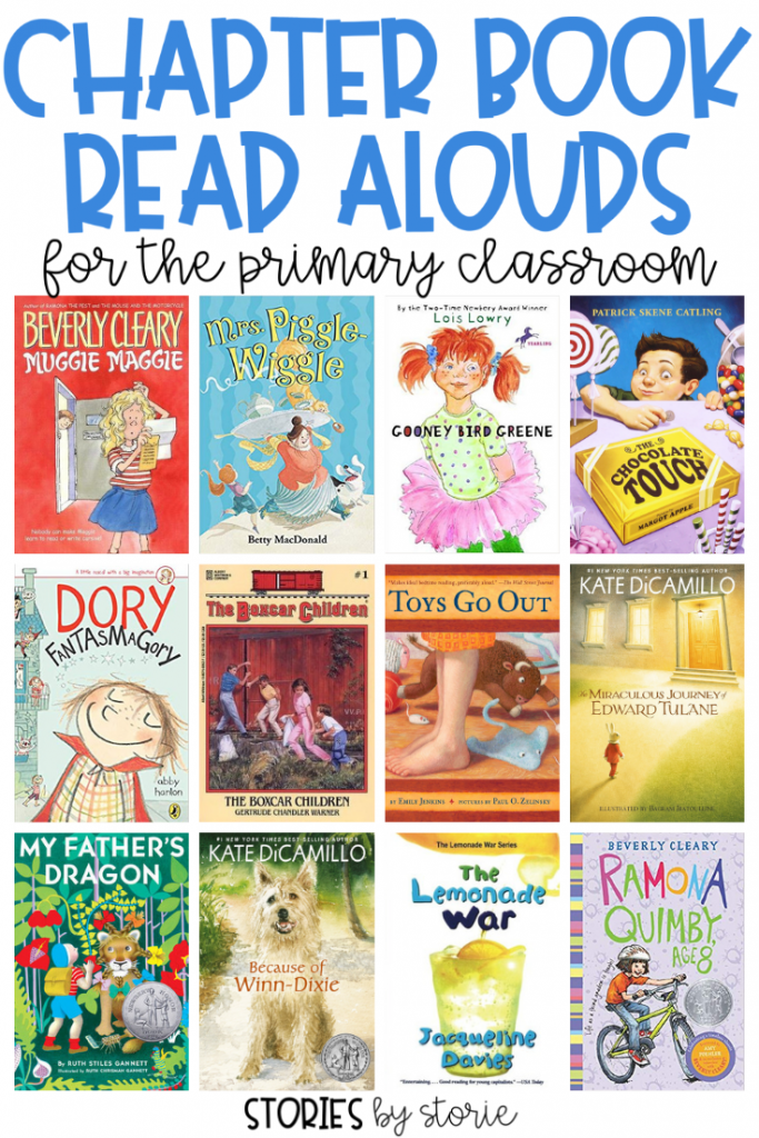 Reading aloud to my students allows me to share my passion for reading, expose my students to books they might not choose for themselves, introduce a book series or memorable character, model reading fluency and expression, and help build their vocabulary in a unique way. Choosing the right chapter book read aloud can make all the difference when it comes to captivating your young readers. Here are some of my favorite chapter books for the primary classroom.
