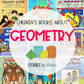 Geometry is all around us in our everyday lives. Whether you are teaching children to identify 2-D and 3-D shapes, explore area and perimeter, or to identify symmetry, picture books can help! Here are some great children’s books about geometry.