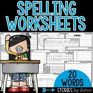 Spelling Worksheets for 20 Words