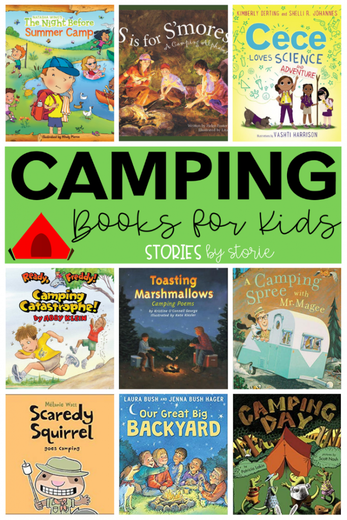 Whether you camp in the great outdoors or in a backyard tent, there are bound to be memories made. Here are some great camping books for kids. Be sure to grab a free camping craft and activities to pair with these books, too!