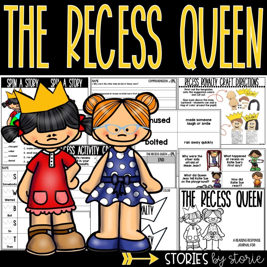 This book companion for The Recess Queen contains comprehension and vocabulary activities along with a recess royalty craft and writing activity.