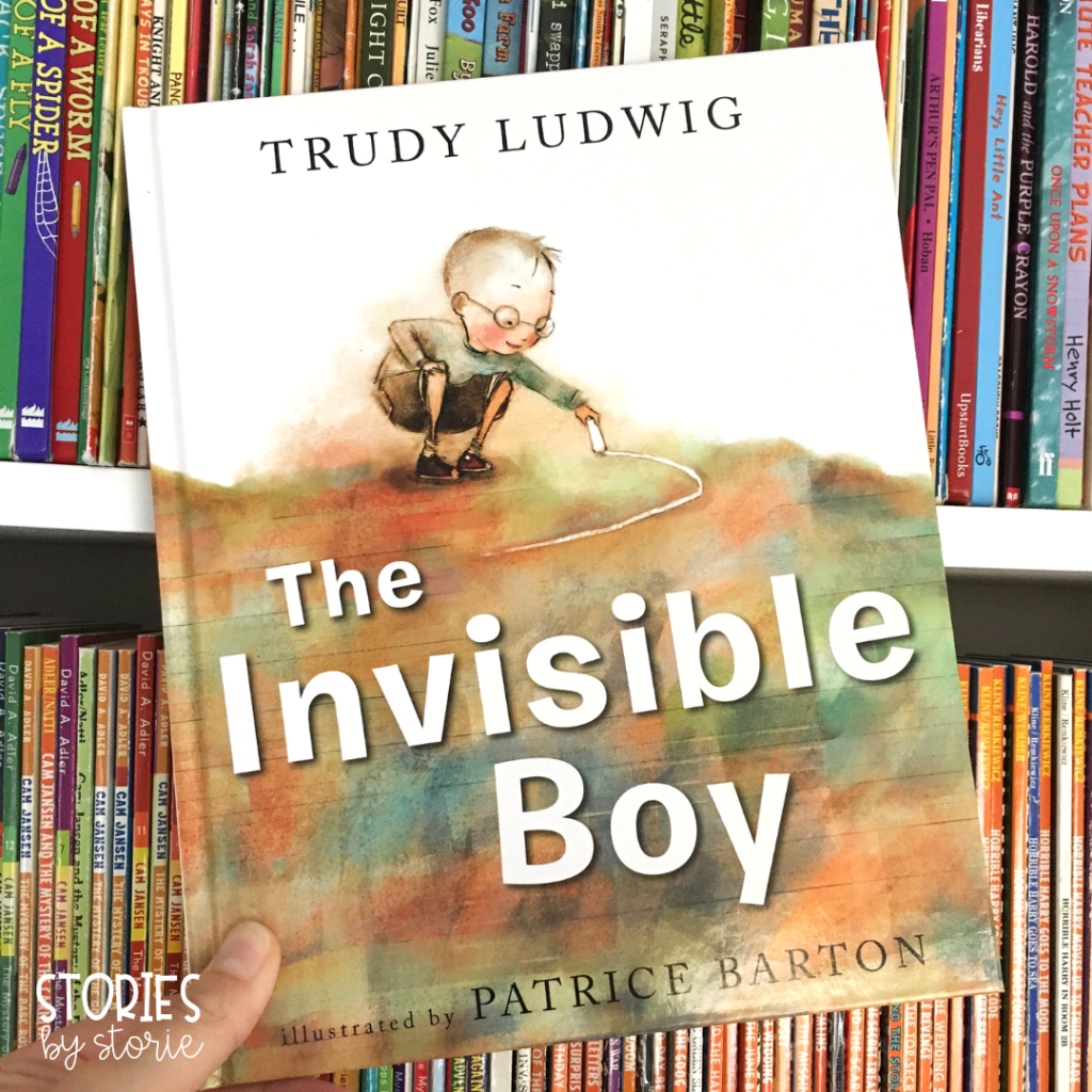 The Invisible Boy is a story about compassion, inclusion, and the power of kindness. In this story, Brian feels that he is invisible to his teacher and his peers. But when he goes out of his way to make Justin, the new boy feel welcome, Justin helps Brian feel included and seen by all.