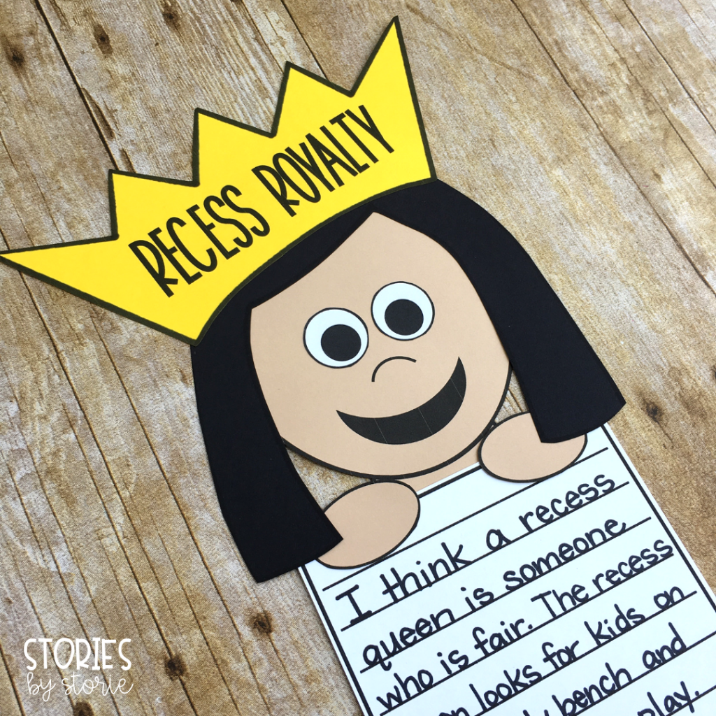 If you're experiencing playground problems, it's time to talk about expectations and let students become Recess Royalty. Students can read The Recess Queen and then share one way to solve a common conflict on the playground.