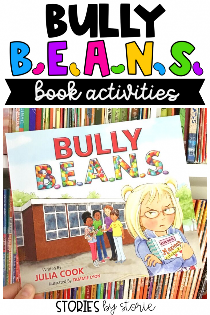 Bullying is happening in schools more often than we’d like to admit. Bully B.E.A.N.S. by Julia Cook helps children identify bullying and offers strategies for those who are targets and bystanders. Here are a few activities you can pair with this story.