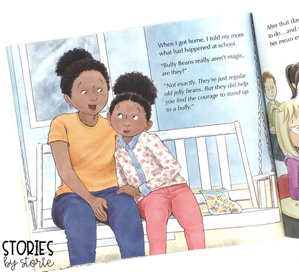 Bully B.E.A.N.S. by Julia Cook helps children identify bullying and offers strategies for those who are targets and bystanders. 