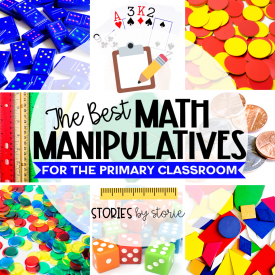 Math manipulatives keep students engaged and provide hands-on opportunities to make learning more concrete. Here are my favorite math manipulatives for the primary classroom.