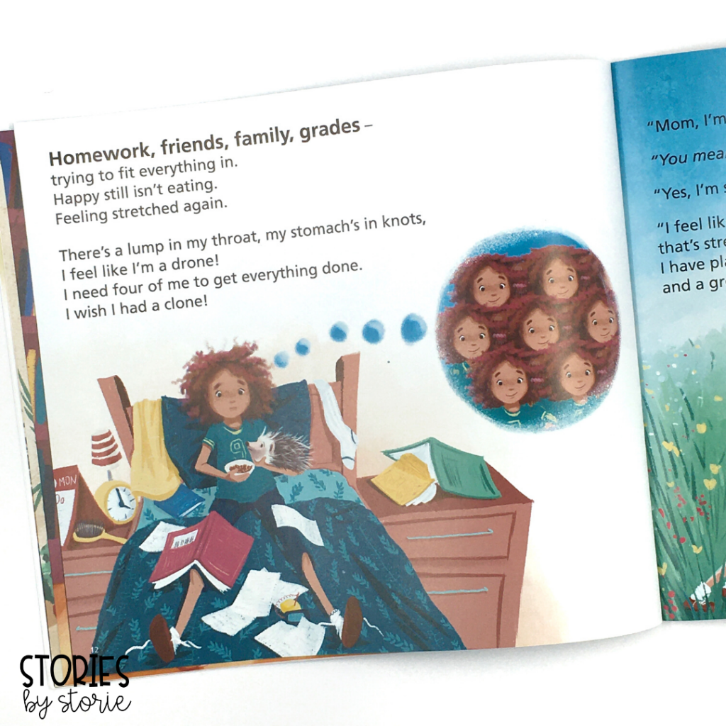 I'm Stretched by Julia Cook takes a look at the types of stress children face and strategies for dealing with that stress. 